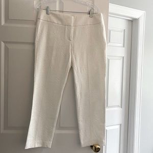 LOFT White Cropped Pants